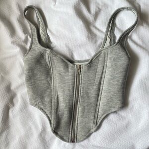 White fox boutique corset top